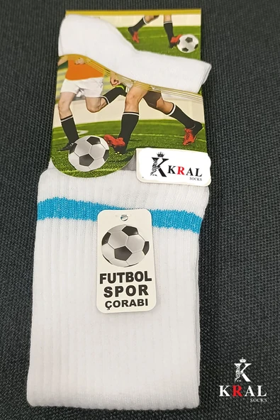 Erkek 4 Çift Futbol Maç Çorabı (40-45 BEDEN) Tozluk Halısaha Çorap - 5