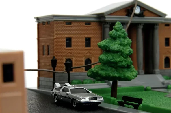 Jada 253253020 Back to The Future Clokc Tower Nano Sahne Diorama Modellemesi - 4