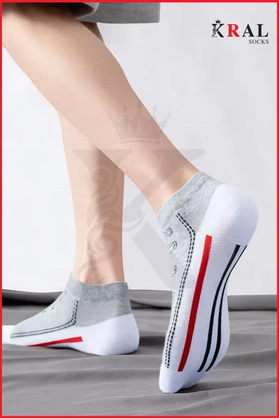 Kadın - Erkek (5 ÇİFT) Spor Ayakkabı Model Pamuklu Terletmez Çorap Seti - 3
