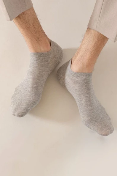 Kadın - Erkek (8 Lİ - 8 ÇİFT) Pamuklu Terletmez Yazlık Görünmez Çorap Seti - 3