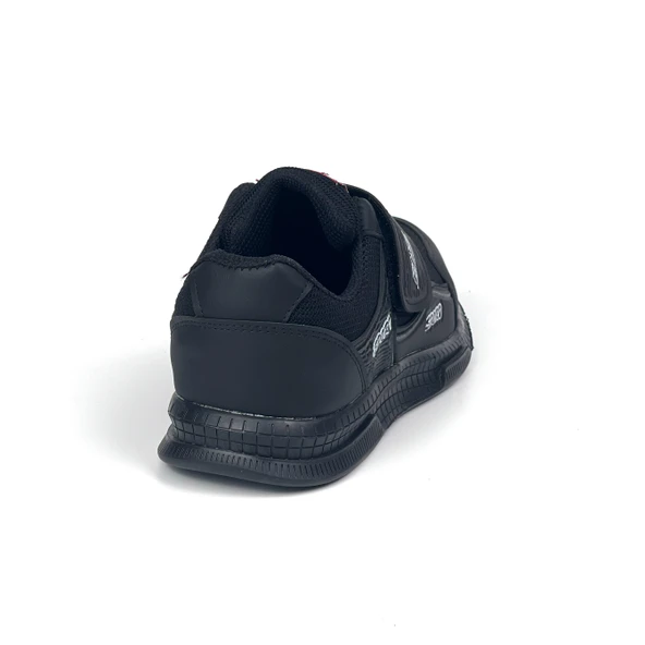 Kadın Siyah Bağcıksız Cırtlı Hafif Rahat Günlük Sneaker Spor Ayakkabı - 5