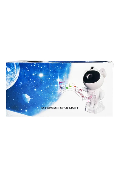 Nettech  AAST-01 Astronot Speaker Kablosuz Hoparlör - Speaker - Beyaz - 3