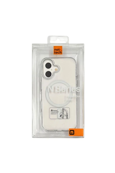 Nettech  Apple iPhone 16 Uyumlu EPR-56 Arka Koruma Kılıf - Şeffaf - 2