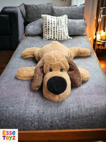 45 cm Yatan Köpek Peluş Oyuncak – Yumuşak Uyku ve Oyun Arkadaşı Peluş Yastık | Çocuklar İçin Sevimli ve Güvenli Hediye - Resim 4