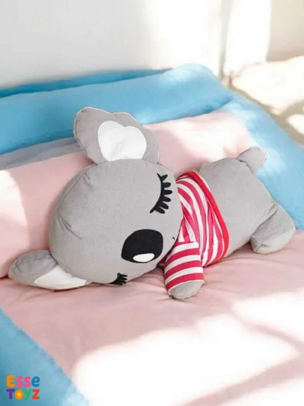 Toyzz 65 cm Yatık Uykucu Koala Peluş Oyuncak – Yumuşak ve Sevimli Uyku Arkadaşı - Resim 3