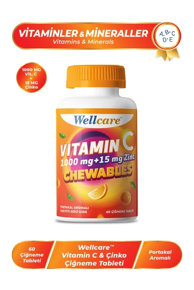 Vitamin C & Çinko Çiğneme Tablet - 60 Tablet