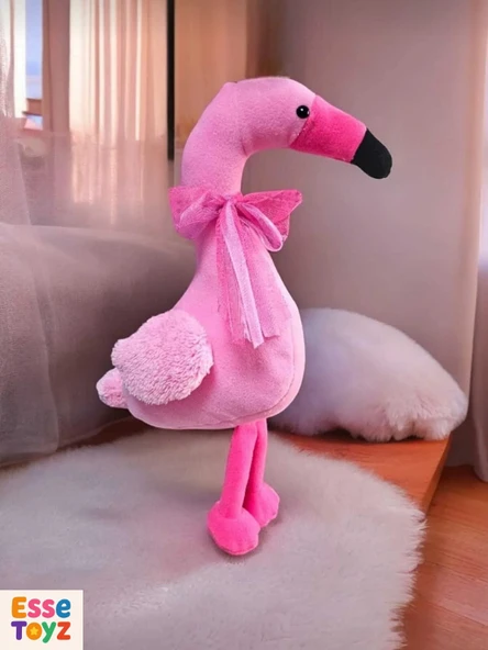 40 cm Pembe Flamingo Peluş – Sevimli Uyku Arkadaşı ve Çocuklar İçin Harika Hediye - 1