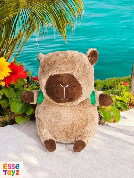 Sevimli Capybara Peluş yumuşacık dostunuz (33 cm) - Resim 4