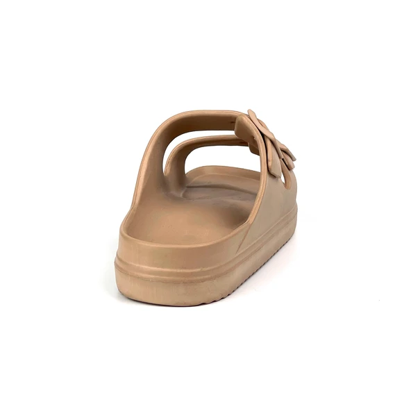 Unisex Vizon Çift Tokalı Kaymaz Taban Ayarlanabilir Hafif Günlük Plaj Terlik - Resim 5