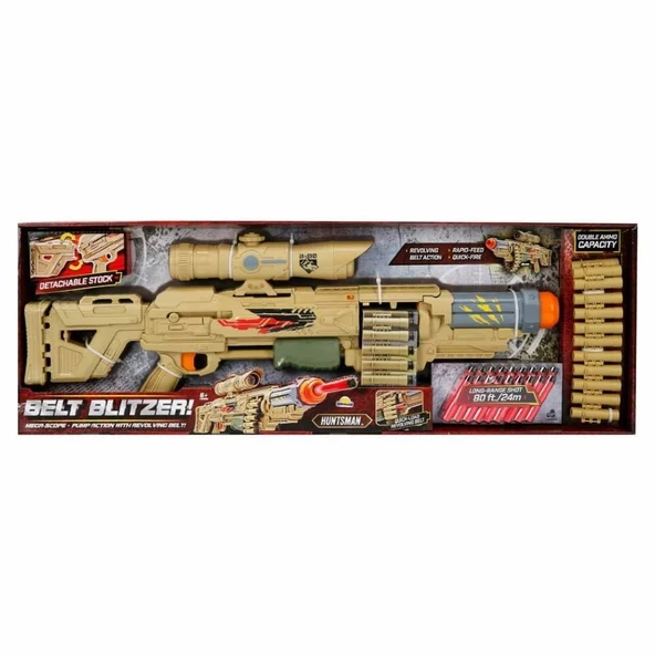 Huntsman Belt Blitzer 18 Mermili Sünger Dart Atan Silah 77 Cm Kahverengi - 4