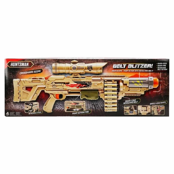 Huntsman Belt Blitzer 18 Mermili Sünger Dart Atan Silah 77 Cm Kahverengi - 5