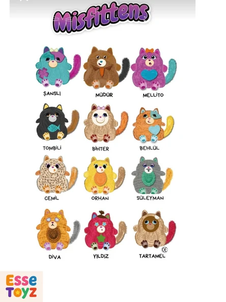 Sürpriz Peluş Misfitens Oyuncak – 1 Adet Hediyelik Sevimli Misfits Peluş Figür | Koleksiyonluk Sürpriz Hediye - 6