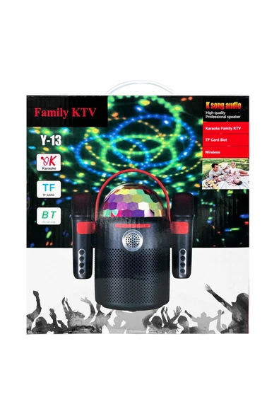 Nettech  AY-13 Karaoke Box Kablosuz Hoparlör - Speaker - Çeşitli Renk - 5