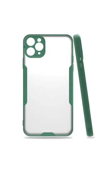 Nettech  Apple Iphone 11 Pro Uyumlu Platin Seri Arka Koruma Kılıf - Yeşil - 1