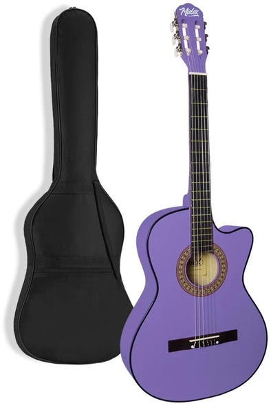 Midex CG-395PRP Klasik Gitar 4/4 Sap Ayarlı Kesik Kasa Full Set (Çanta Askı Tuner Metod Pena) - 3
