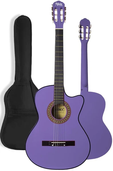 Midex CG-395PRP Klasik Gitar 4/4 Sap Ayarlı Kesik Kasa Full Set (Çanta Askı Tuner Metod Pena) - 2