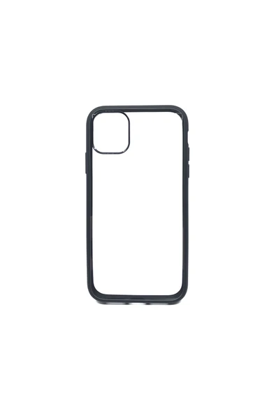Nettech  Apple Iphone 11 Pro Uyumlu Crystal Hybrid Seri Arka Koruma Kılıf - Siyah - 1