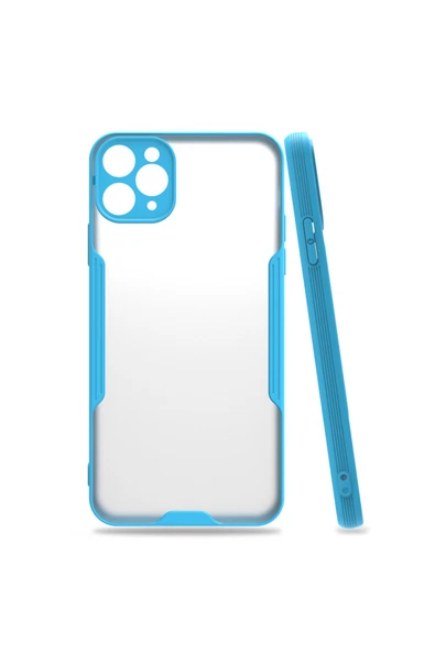 Nettech  Apple Iphone 11 Pro Uyumlu Platin Seri Arka Koruma Kılıf - Mavi - 1