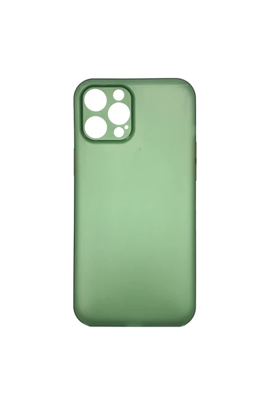 Nettech  İphone 12 Pro Uyumlu Ultra Slim Arka Koruma Kılıf - Yeşil
