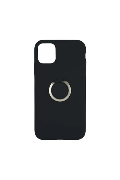 Nettech  Apple Iphone 11 Pro Uyumlu Nano Ring Arka Koruma Kılıf - Siyah - 1