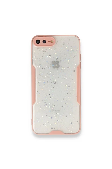 Nettech  Apple Iphone 7 Plus Uyumlu Platin Simli Arka Koruma Kılıf - Karışık/çok Renkli - 5