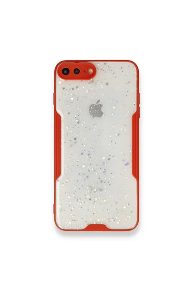 Nettech  Apple Iphone 7 Plus Uyumlu Platin Simli Arka Koruma Kılıf - Karışık/çok Renkli - 6