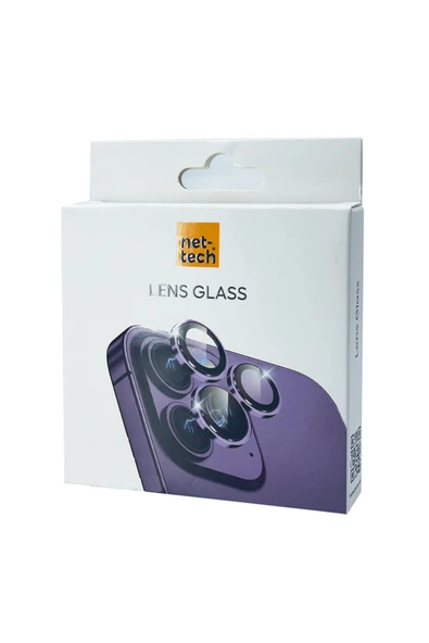 Nettech  İphone 13 Pro Max Uyumlu Şeffaf Lens Kamera Cam Koruyucu - 2