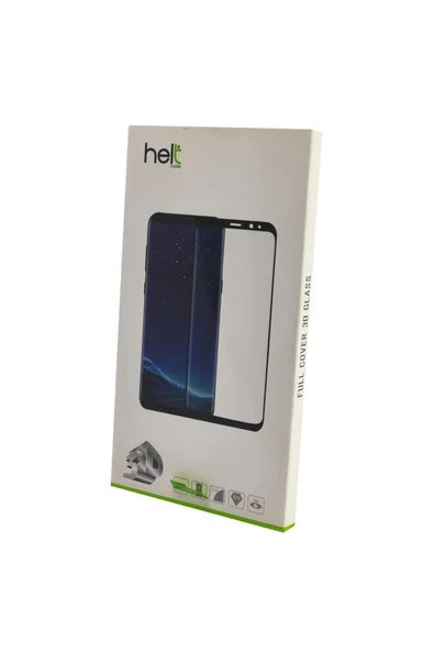 Helt  Samsung Galaxy G955 S8 Plus Uyumlu 3D SuperGlass Full Cam Koruyucu - Beyaz - 2
