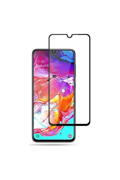 Nettech  Samsung Galaxy A70 Uyumlu Ön Koruma Mat Seramik Nano Ekran Koruyucu - Siyah