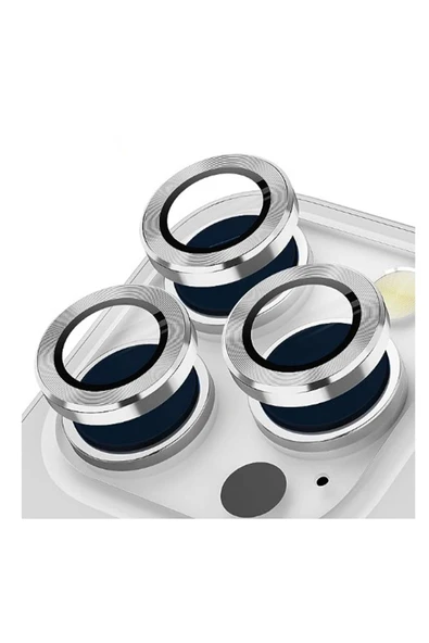 Nettech  Apple Iphone 11 Pro Uyumlu Alüminyum Seri Kamera Cam Koruyucu - Gri