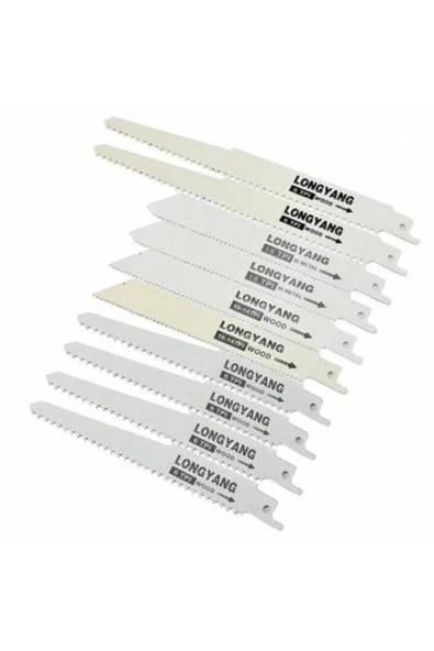 Pratik Tilki Kuyruğu Testere Bıçakları 10 Parça Ağaç Metal Testere Bıçak - 2