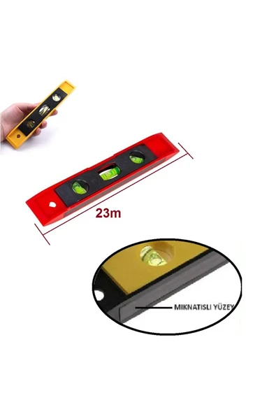 Depolife Mıknatıslı Mini Su Terazisi 23 Cm - 3