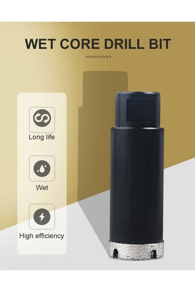 Depolife Boru Tipi Mermer Fayans Beton Granit Delme 18mm Avuç Taşlama Uyumlu Karot Uç Panc - 3