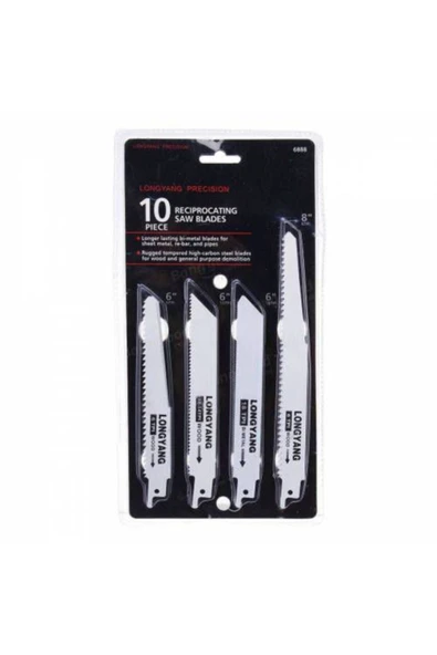 Pratik Tilki Kuyruğu Testere Bıçakları 10 Parça Ağaç Metal Testere Bıçak