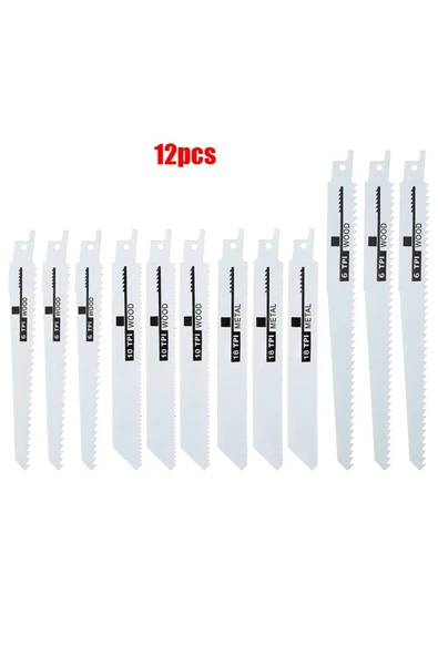 Depolife Tilki Kuyruğu Testere Seti 10 Parçalı Ahşap metal Kemik Kesme lazer dişli - 2