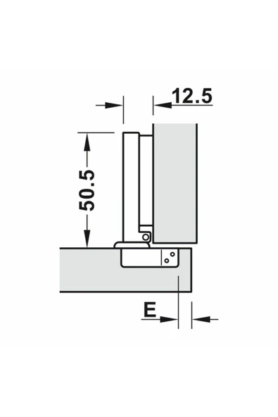 Depolife Küçük Tas Menteşe Mini Tas Menteşe Sürerek Düz 38/7,5 - Resim 3
