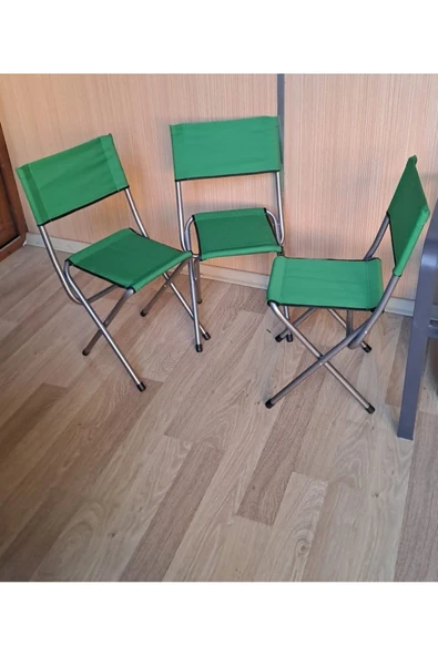 Depolife Katlanır Balıkçı Taburesi Piknik Deniz Plaj Doğa Araç Bagajı Için Ideal Sırt Dayanmalı Oturak yeşil - 6