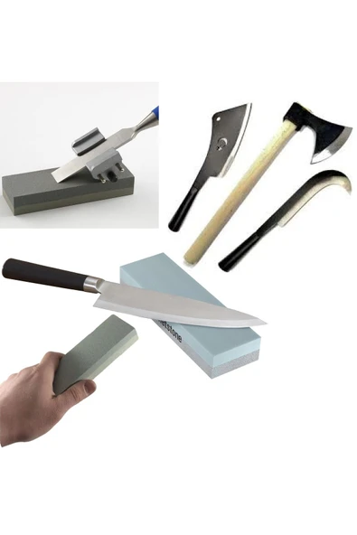 Depolife Katlanır Orak Tırpan Testere Bileme Taşı Eğe Seti 4lü Bahçe Çim Ot Kesme Budama El Alet Takımı - Resim 6