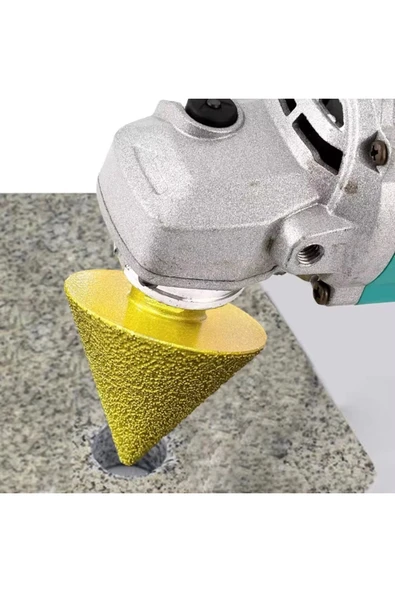 Depolife Mermer Fayans Granit Delik Genişletme Pahlama Parlatma Eğeleme Için Elmaslı Pah Freze Ucu 70mm Taşla - 5