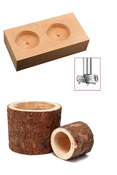 Depolife Ahşap Delme Panç Seti 35mm 45mm 60mm 3lü Karot Set Matkap Freze Ucu Menteşe - Resim 3