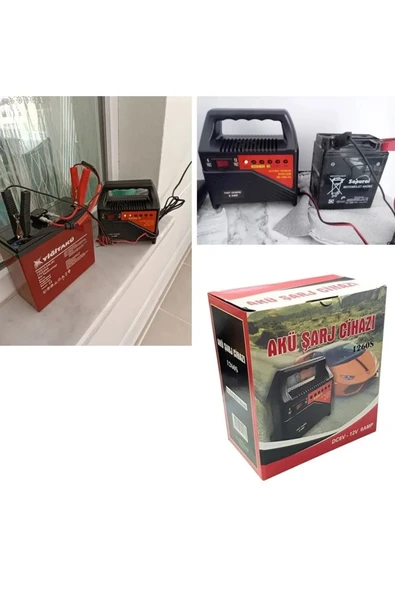 Millian Akü Şarj Cihazı - Araba Motosiklet Tekne Aküleri Akülü çocuk araçları için 6 Volt ve 12 Volt - 4