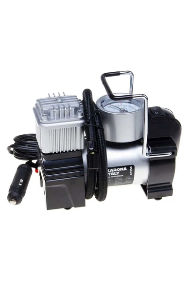jetavm Karona Italy Çakmaklı 12 Volt Mini Araç Kompresörü - Fenerli - 2