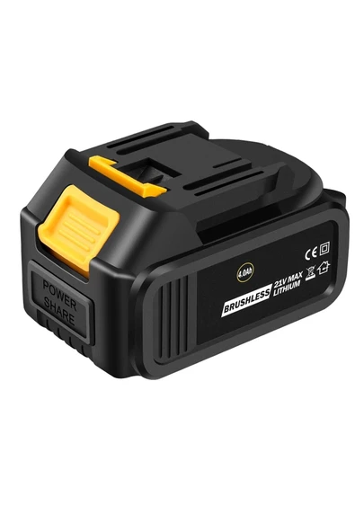 Depolife Akülü darbeli matkap için 21 V 4,0 Ah lityum iyon yedek akü 10 pilli güçlü Batarya - 2