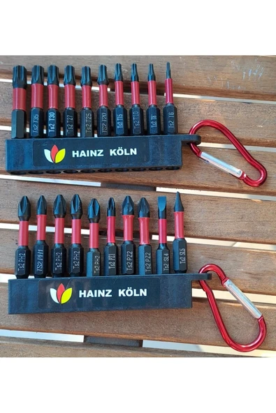 Depolife Matkap için Bits Vidalama Ucu ve Yıldız Alyen Seti 20li Profesyonel Ph2 Pz2 Yıldız Düz Anahtarlıklı - 7