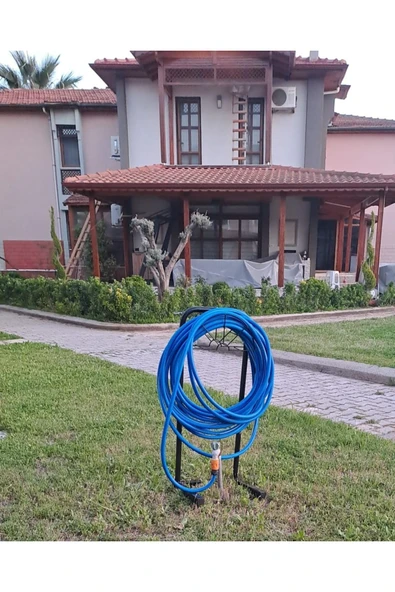 Depolife Hortum Toplama Aparatı Bahçe Su Hortumu Dolama Makarası Standlı Metal Hortum Dolama - 5