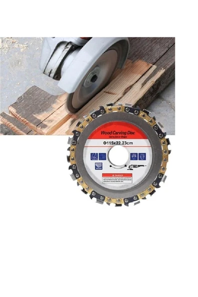 Depolife Ahşap Törpü Eğe Disk Ve Zincirli Testere Oval Oyma Açılı Taşlama Aşındırma Oyma Şekillendirme Set - Resim 4