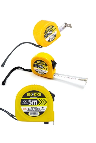 Depolife Açılı Kombine gönye Su Terazili 5 Metre Şerit Kumpas Seti Marangoz Mühendis Mimar El Alet Seti - Resim 5