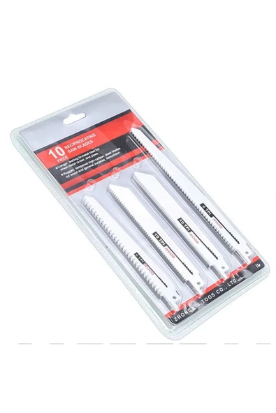 Depolife Tilki Kuyruğu Testere Seti 10 Parçalı Ahşap metal Kemik Kesme lazer dişli - 3