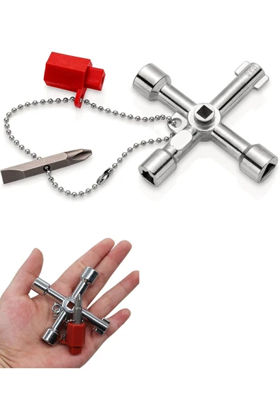 Depolife Pano Asansör Kapı anahtarı istavroz anahtar elektrik kutusu vana çok fonksiyonlu tornavidalı kilit ürün görseli