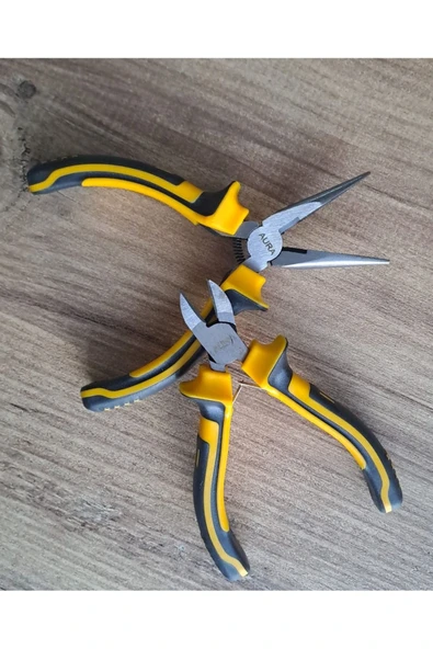 Depolife Mini garga burun Mini Yan Keski Pense 6 li Saatci Tornavida seti Kargaburun düz yıldız tornavida - 7